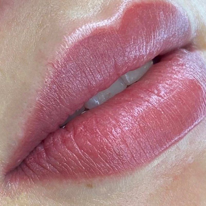 Lip micropigmentation result